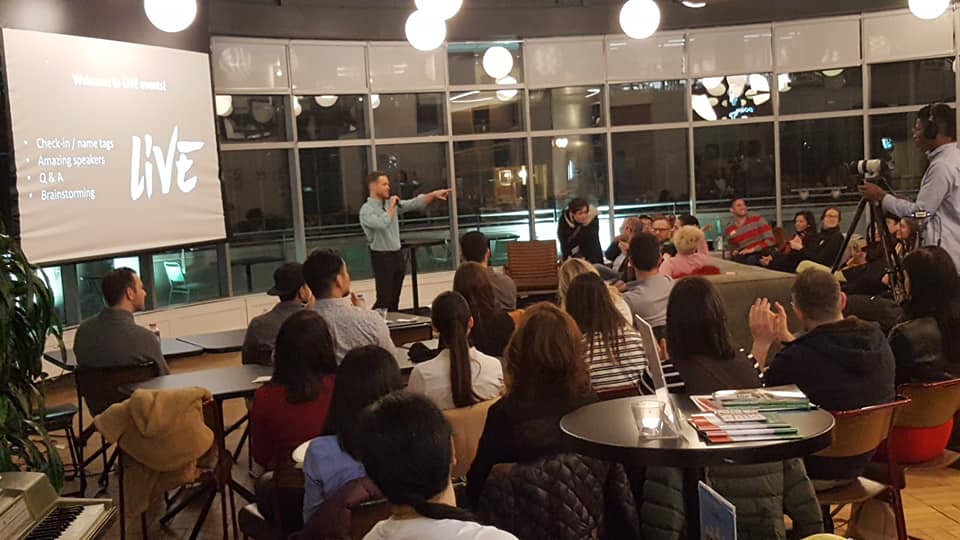 Dr. Benjamin Ritter speaking at LIVE event